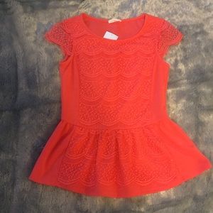 Beautiful lace peplum top❤️